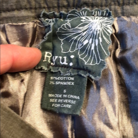 Ryu grey asymmetric mini skirt. - Picture 3 of 5